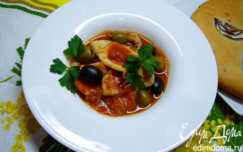 Рецепт Кальмары в томатном соусе