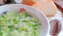 Кабачково-картофельный суп с индейкой