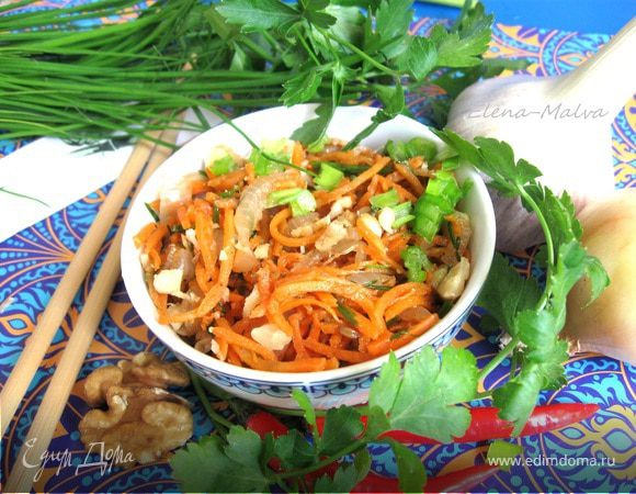 Капуста по корейски с морковью - пошаговый рецепт с фото