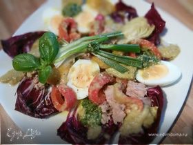 Французский яичный салат с тунцом