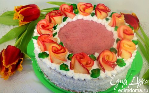 Рецепт Торт «Венок из роз»