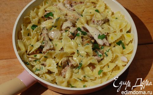Рецепт Паста с курицей и белыми грибами