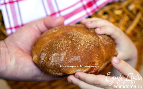 Рецепт Порционный хлеб с красным песто
