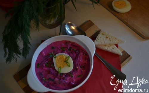 Рецепт Холодный свекольник (окрошка по-латышски)