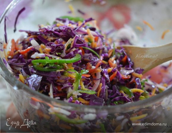 Простой салат из краснокочанной капусты: рецепт - Лайфхакер