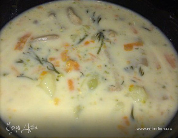 Суп из брокколи: рецепт с грибами
