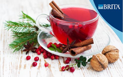 Рецепт Северный чай из шиповника и клюквы