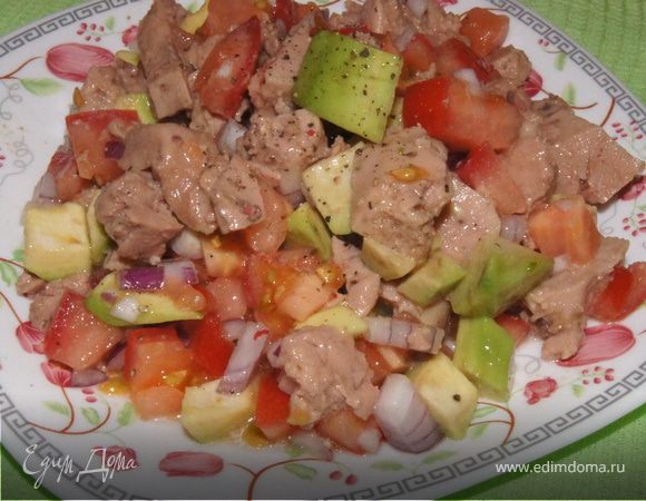 Салат из печени трески: рецепт классический с видео и фото | Меню недели