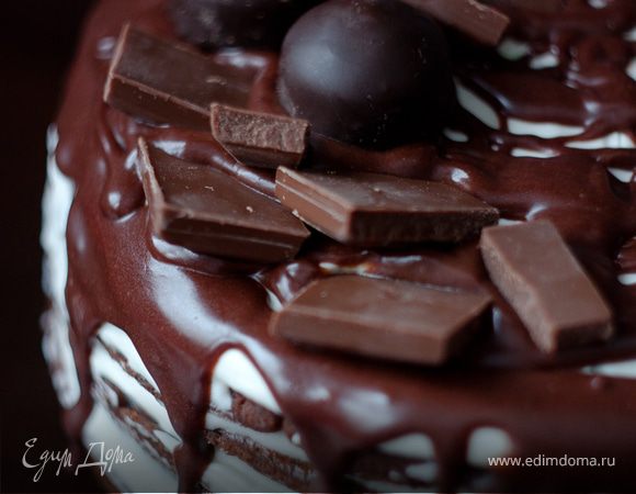Шоколадный торт «Чёрный принц» на кефире в мультиварке