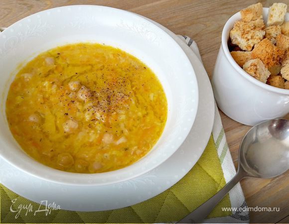 Крем-суп из лука-порея и сыра