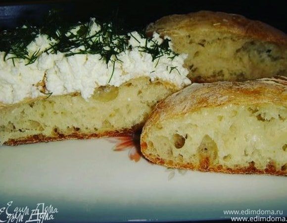 Итальянский хлеб «Чиабатта», пошаговый рецепт на ккал, фото, ингредиенты - AlenaZaytseva