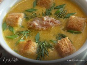 Кукурузный суп-пюре с тунцом