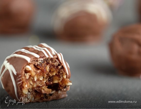 Меню недели Шоколадные конфеты с орехами: рецепт пошаговый с фото