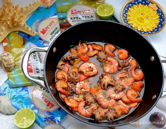 Суп из морепродуктов (Cazuela de mariscos)