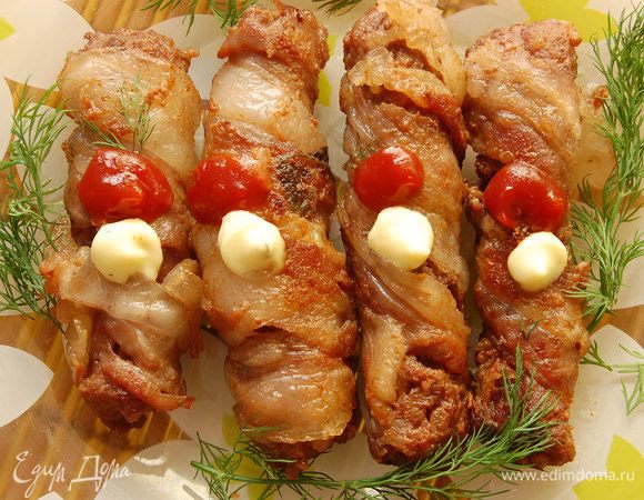 Куриные крученики с грибами по рецепту Руслана Сеничкина — Рецепты
