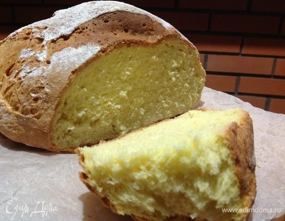 Вкусный Рецепт: Хлеб из кукурузной муки