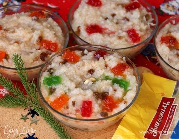 Рождественская кутья из красного риса — рецепт с фото пошагово