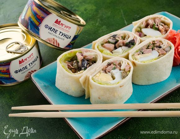 Рецепты японской кухни: роллы с тунцом и разными добавками