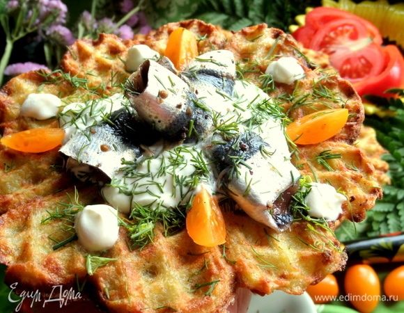 Картофельные вафли с сыром в вафельнице — рецепт с фото пошагово