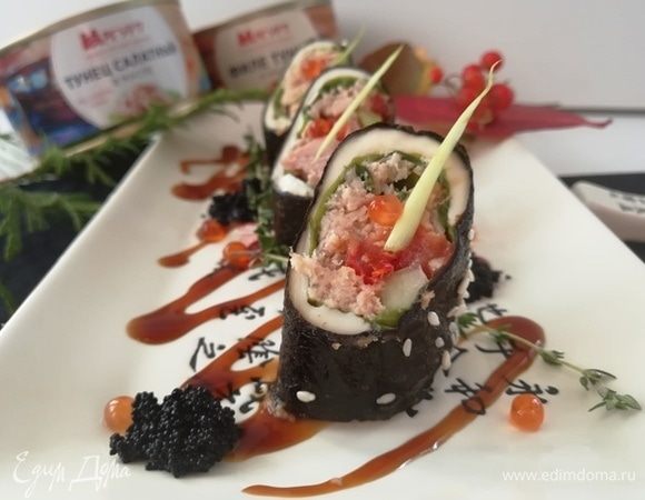 Sushi stack – «Башня суши» с острым тунцом (ленивые суши) рецепт