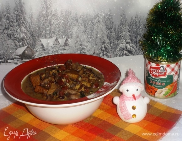 Свинина с красной фасолью, пошаговый рецепт на ккал, фото, ингредиенты - Nadya