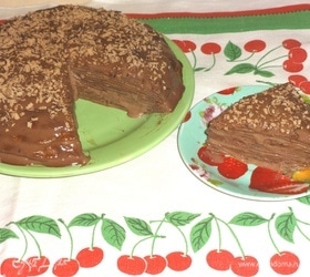 Блинный торт «Шоколадное удовольствие»