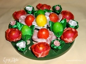 Пасхальные яйца «Праздничный букет»