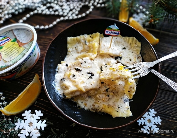 Равиоли с креветками в соусе из белого вина, пошаговый рецепт с фото от автора OZornik