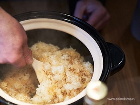 Рис по-японски в донабэ