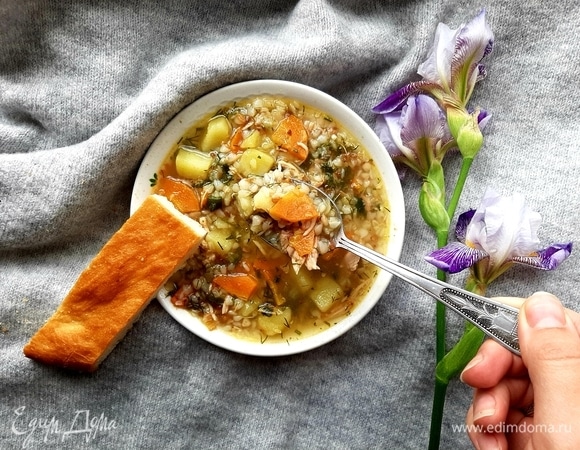 Как приготовить Гречневый суп в горшочках - пошаговое описание