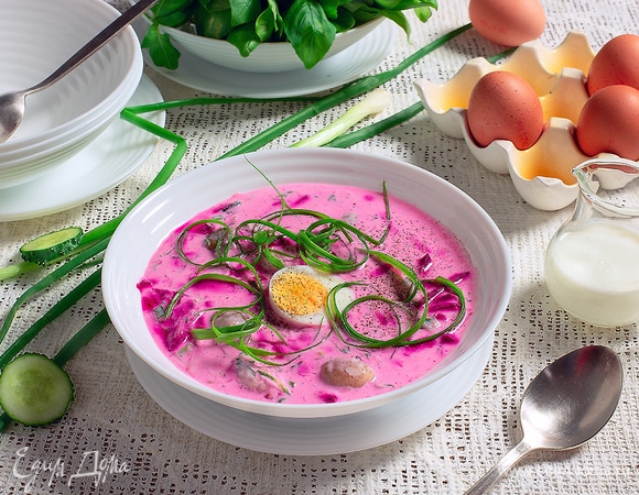 🍲 Суп-пюре из свеклы — рецепт с фото