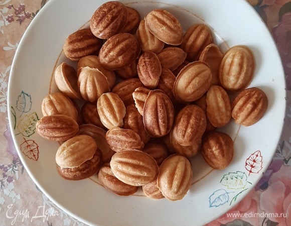 Орешки со сгущенкой «Вкус детства», пошаговый рецепт на ккал, фото, ингредиенты - АнастасияВ