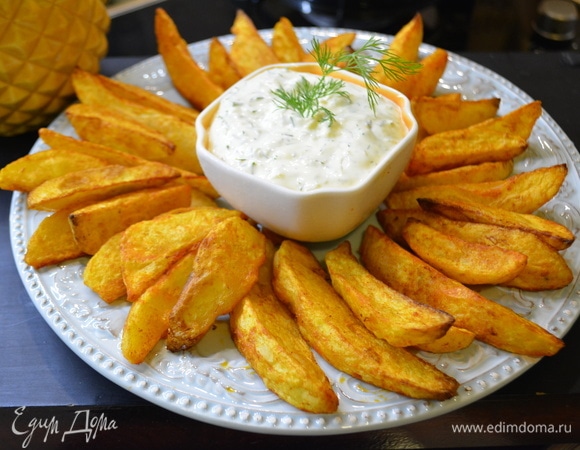 Картошка по-деревенски в духовке – пошаговый рецепт приготовления с фото