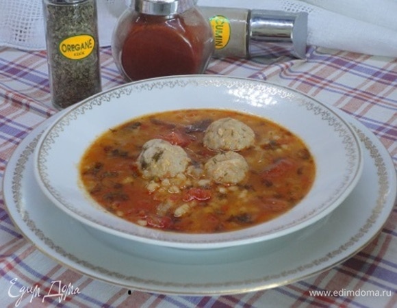 Суп с фрикадельками и помидорами — рецепт с фото пошагово