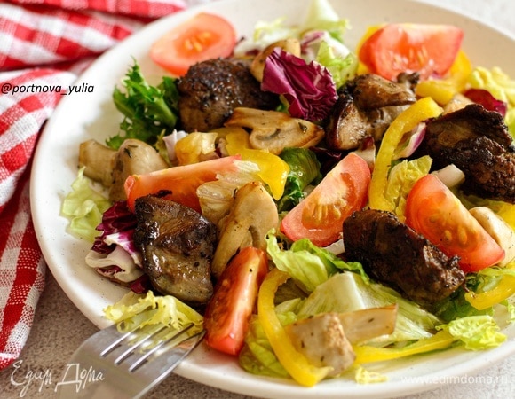 Горячий мясной салат с чили и соевым соусом - рецепт приготовления от Vitok
