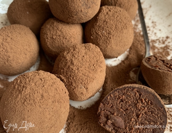 Как приготовить Трюфель шоколадные конфеты домашние рецепт пошагово