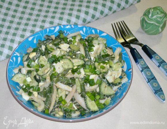 Салат с кальмарами: 12 самых вкусных и простых пошаговых рецептов приготовления