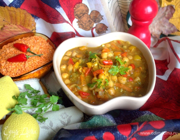 Суп из нута – пошаговый рецепт приготовления с фото