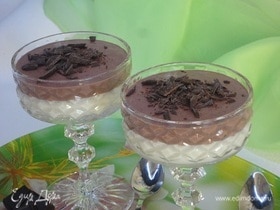 Шоколадно-ванильный десерт