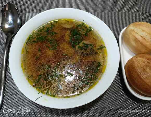 Куриный суп с шампиньонами и вермишелью