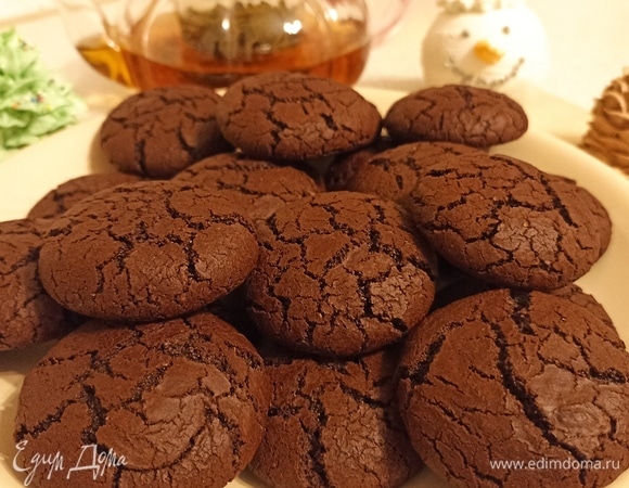 Шоколадное печенье с какао в домашних условиях