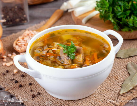 Гороховый суп-пюре с грибами (шампиньонами) — рецепт с фото пошагово