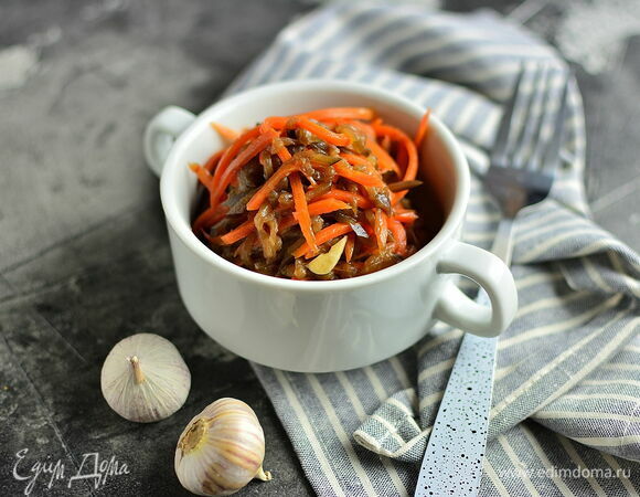 Морковный салат «Пикантный» с белым кунжутом