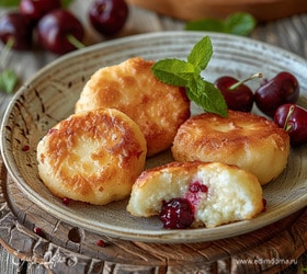 Сырники с вишней