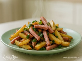 Картошка с колбасой