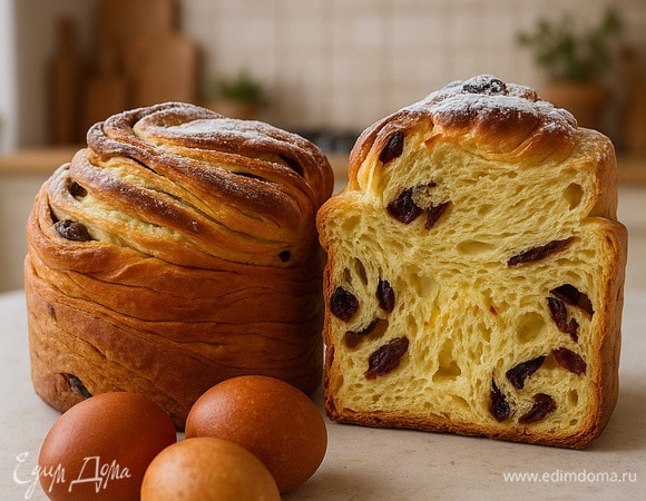 Кружевной пасхальный кулич-краффин