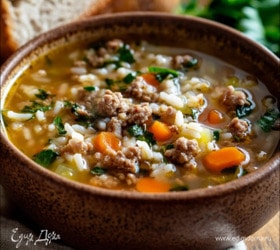 Суп из фарша с рисом