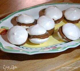 Меренги с шоколадной начинкой