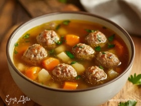 Суп из фарша с рисом