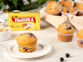 Овсяные маффины с ягодами